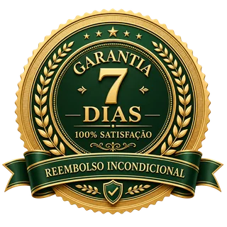 Selo oficial de garantia de 7 dias com reembolso incondicional